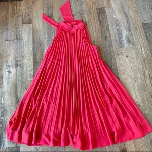 H&M Pleated Tent Dress in Fuchsia